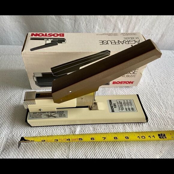 Vintage Boston 131 Stapler Heavy Duty 100 Page Capacity New Old Stock Unused. - Picture 2 of 8